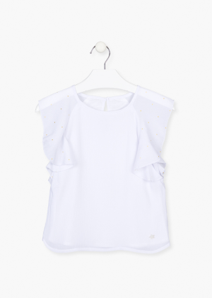 BLUSA CON MANGA DE VOLANTES
